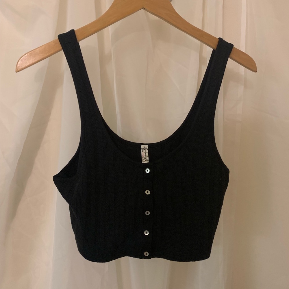 Free People Girl Next Door Cropped Tank